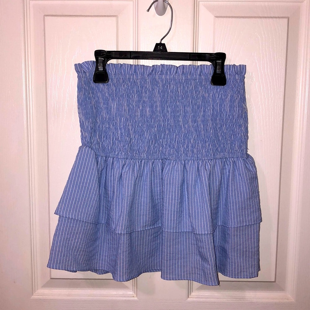 Ruffled striped skirt